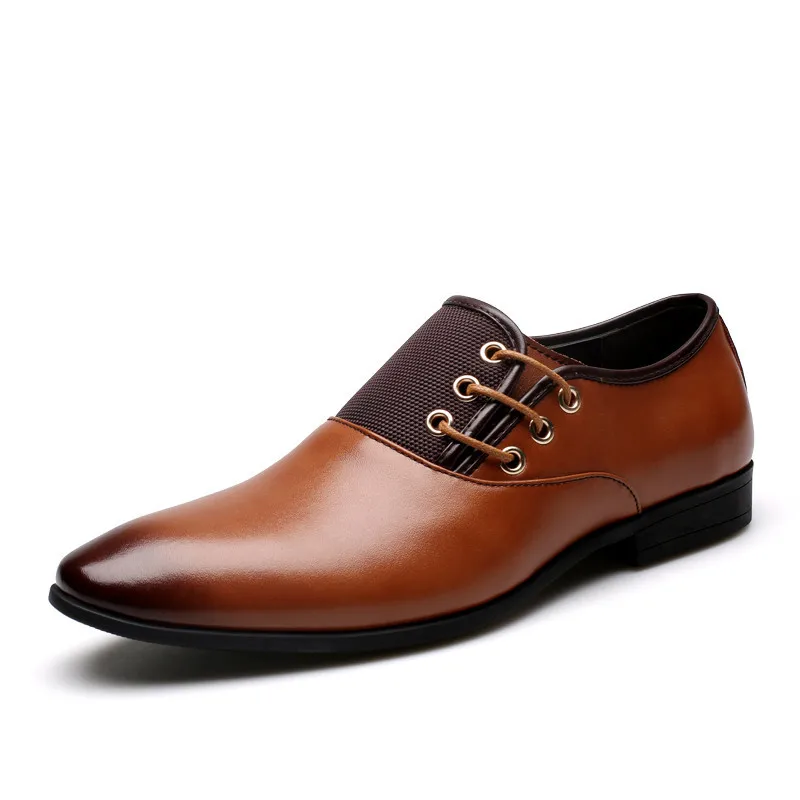 2019 new fashion new leather men's business dress casual shoes color-blocking men's shoes 39-44 yards 9559
2019 new fashion new leather men's business dress casual shoes color-blocking men's shoes 39-44 yards 9559