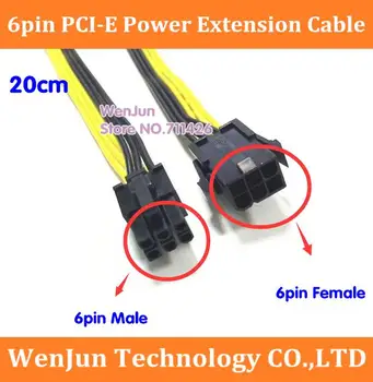 new 20CM 6pin GPU Video Card Extension Cable PCI-E 6Pin Male to PCI-E 6 Pin Female Power Cable 18AWG Ribbon Cable Cord
new 20CM 6pin GPU Video Card Extension Cable PCI-E 6Pin Male to PCI-E 6 Pin Female Power Cable 18AWG Ribbon Cable Cord