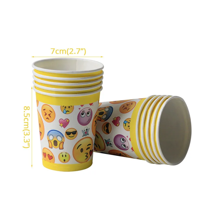 10pcs Emoji Disposable Tableware Paper cups Happy Birthday Party Decorations Supplies Easter Baby shower Wedding Activity goods
10pcs Emoji Disposable Tableware Paper cups Happy Birthday Party Decorations Supplies Easter Baby shower Wedding Activity goods