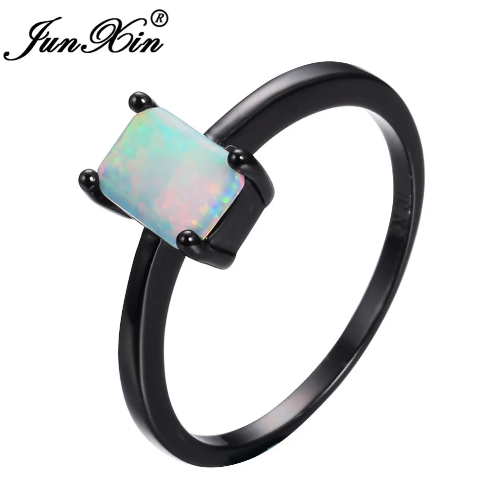 JUNXIN Female Male Rainbow Fire Opal Ring Black Gold Filled Wedding Party Engagement Promise Ring Anillos Best Friend Gift
JUNXIN Female Male Rainbow Fire Opal Ring Black Gold Filled Wedding Party Engagement Promise Ring Anillos Best Friend Gift