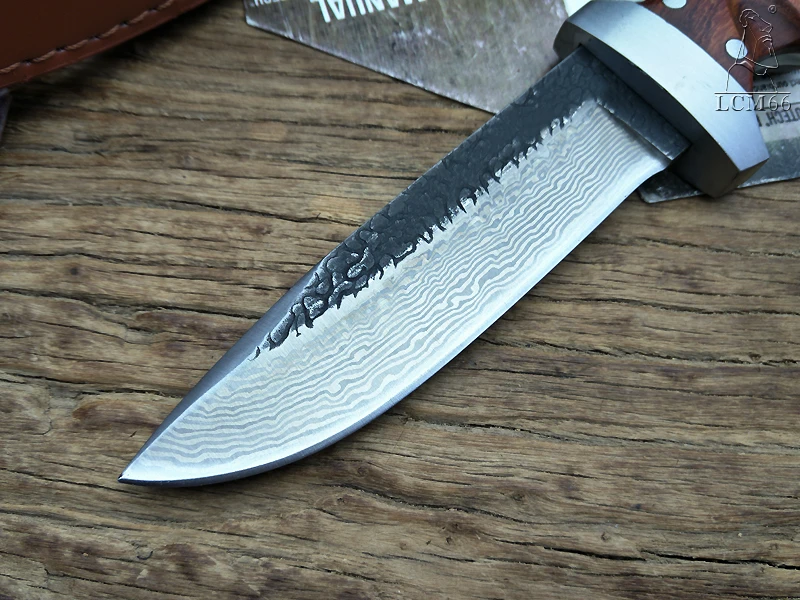 LCM66 кованый охотничий нож тактический фиксированный стальная головка + ручка из