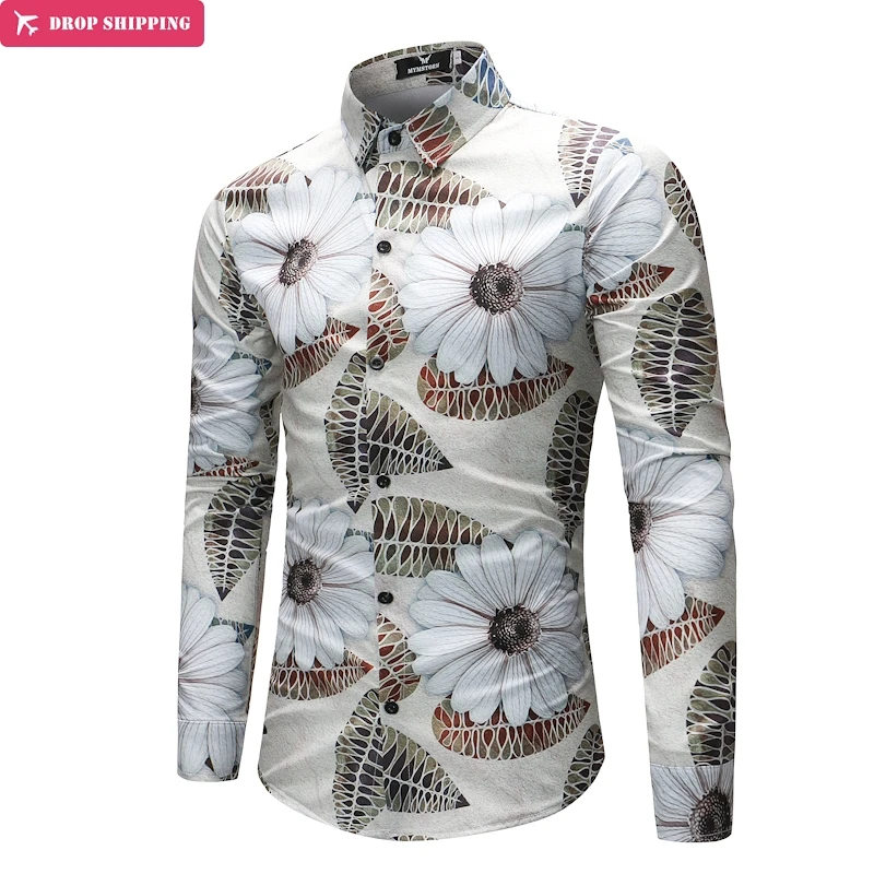 Brand Fashion Shirt Male Chest Flowers Dress Shirts Slim Fit Turn-Down Men Long Sleeve Mens Hawaiian Shirt Big Sizes
Brand Fashion Shirt Male Chest Flowers Dress Shirts Slim Fit Turn-Down Men Long Sleeve Mens Hawaiian Shirt Big Sizes