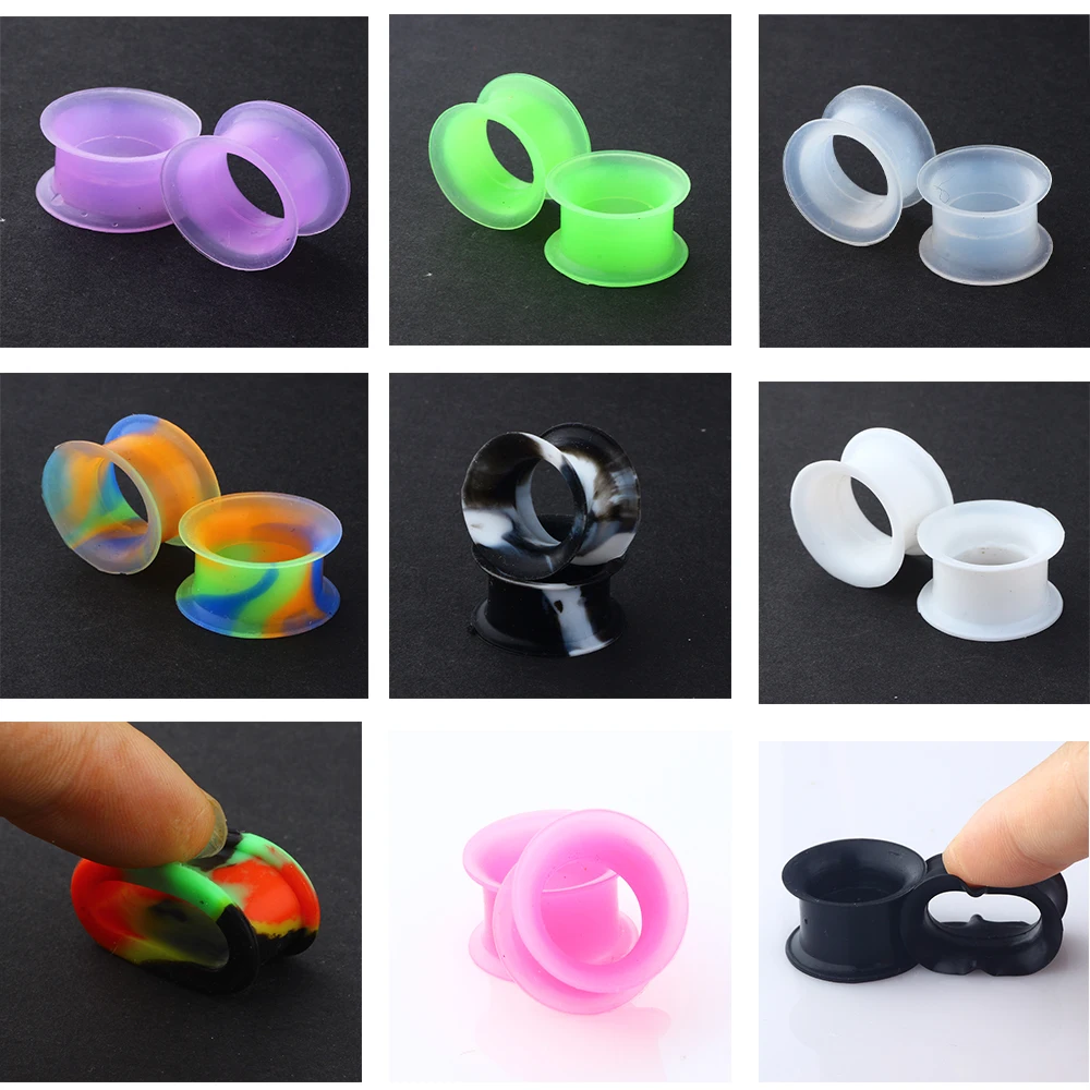 TIANCIFBYJS Silicone Ear Tunnel Flesh Flexible Hider Plugs Piercing Mixed Colors Double Flare Ear Gauges Stretcher Body Jewelry
TIANCIFBYJS Silicone Ear Tunnel Flesh Flexible Hider Plugs Piercing Mixed Colors Double Flare Ear Gauges Stretcher Body Jewelry