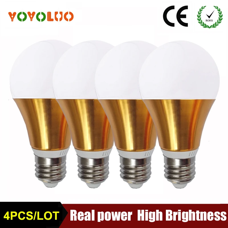 4PCS LED bulb E27 3W 5W 7W 9W 12W 220V Real Watt LED lamp Light SMD2835 Fast Heat Dissipation High Bright Lampada spotlight
4PCS LED bulb E27 3W 5W 7W 9W 12W 220V Real Watt LED lamp Light SMD2835 Fast Heat Dissipation High Bright Lampada spotlight