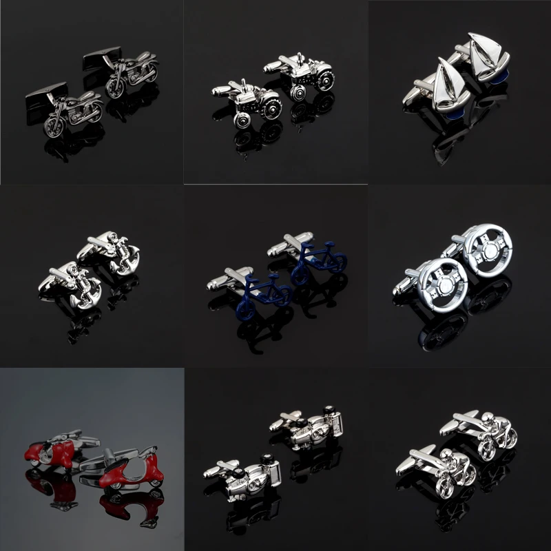 Luxury Fashion 18 Designs Vintage sailboat bike Cufflinks cufflinks for mens Brand cuff buttons cuff links High Quality Jewelry
Luxury Fashion 18 Designs Vintage sailboat bike Cufflinks cufflinks for mens Brand cuff buttons cuff links High Quality Jewelry