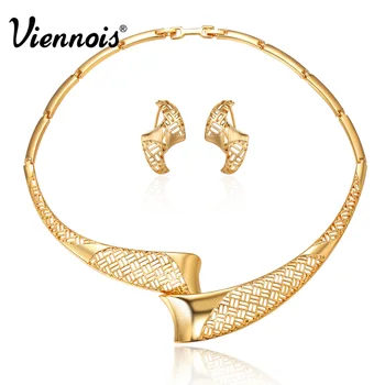 Viennois Gold Color Hollow Jewelry Sets Women Chokers Stud Earrings Set Egyptian Style Jewelry Metallic Set
Viennois Gold Color Hollow Jewelry Sets Women Chokers Stud Earrings Set Egyptian Style Jewelry Metallic Set