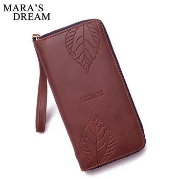 Mara's Dream 2018 Women Purse Leave Decoration Wallet PU Leather Card Holder Cellphone Pocket Female Money Bag Clutch Wallets
Mara's Dream 2018 Women Purse Leave Decoration Wallet PU Leather Card Holder Cellphone Pocket Female Money Bag Clutch Wallets