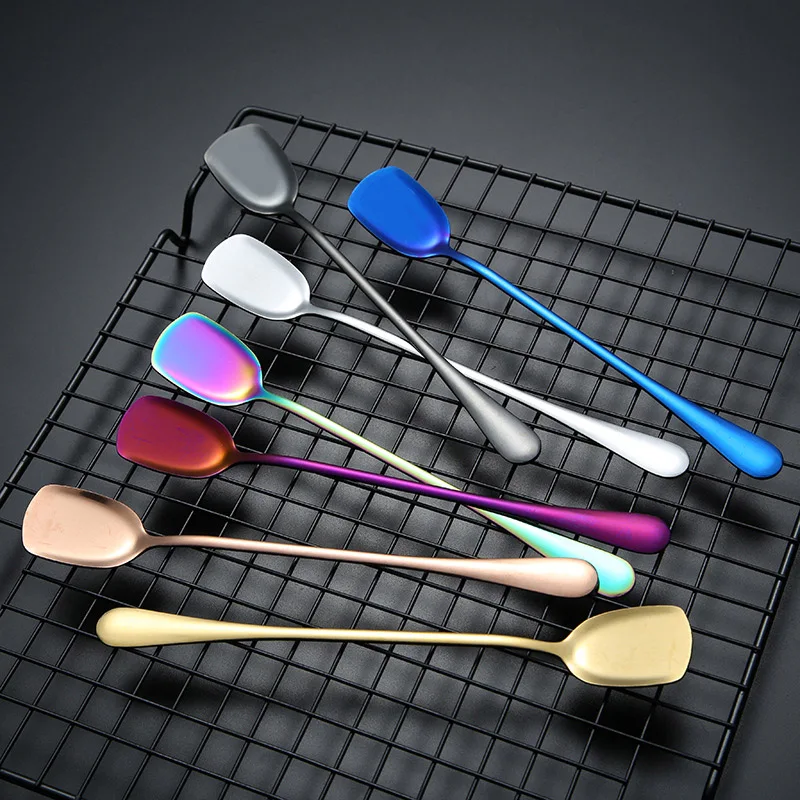 1 PCS 7 Color Colorful Spoon Long Handled Stainless Steel Coffee Tee Ice Cream Spoon Kitchen Tableware Originality Tools
1 PCS 7 Color Colorful Spoon Long Handled Stainless Steel Coffee Tee Ice Cream Spoon Kitchen Tableware Originality Tools