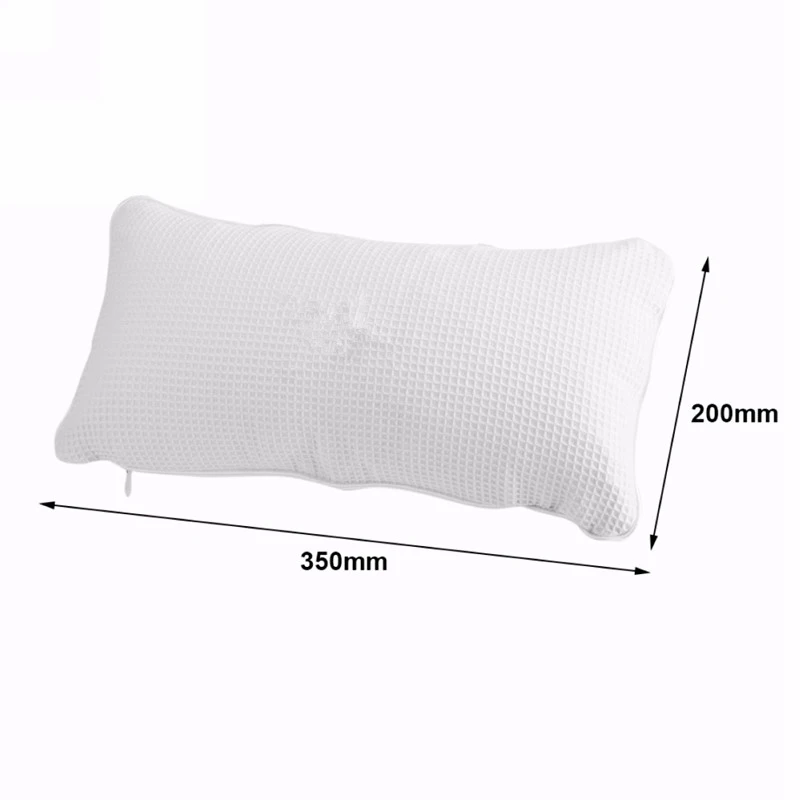 Comfortable Bathtub Pillow Neck Rest Relax Spa Bath Cushion Shellhard Anti-slip Bathtub Pillow