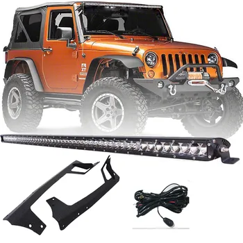 51 Inch LED Light Bar + Steel Metal Mounting Bracket with Wiring Harness for 2007-2018 Jeep Wrangler JK Sport Sahara Rubicon
51 Inch LED Light Bar + Steel Metal Mounting Bracket with Wiring Harness for 2007-2018 Jeep Wrangler JK Sport Sahara Rubicon