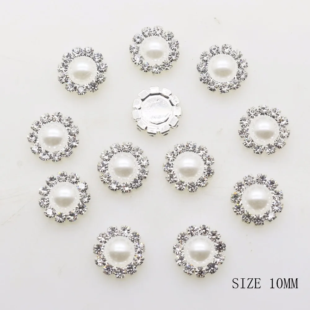 New 10pcs/lot 10MM Fashion Round Silver Button DIY White Pearl Accessories Holiday Decoration Diameter Supplies Wholesale
New 10pcs/lot 10MM Fashion Round Silver Button DIY White Pearl Accessories Holiday Decoration Diameter Supplies Wholesale