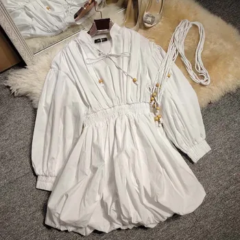New Women s Dresses in the Same Style of Style Commuter White Slimming Lantern s in Spring 2019
New Women s Dresses in the Same Style of Style Commuter White Slimming Lantern s in Spring 2019
