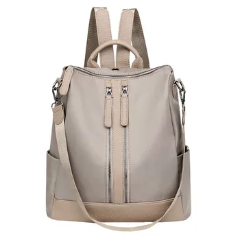 Women's Nylon Solid Color Double Zipper College Style Travel Backpack Packet Bag anti diefstal rugzak Oxford cloth backpack
Women's Nylon Solid Color Double Zipper College Style Travel Backpack Packet Bag anti diefstal rugzak Oxford cloth backpack