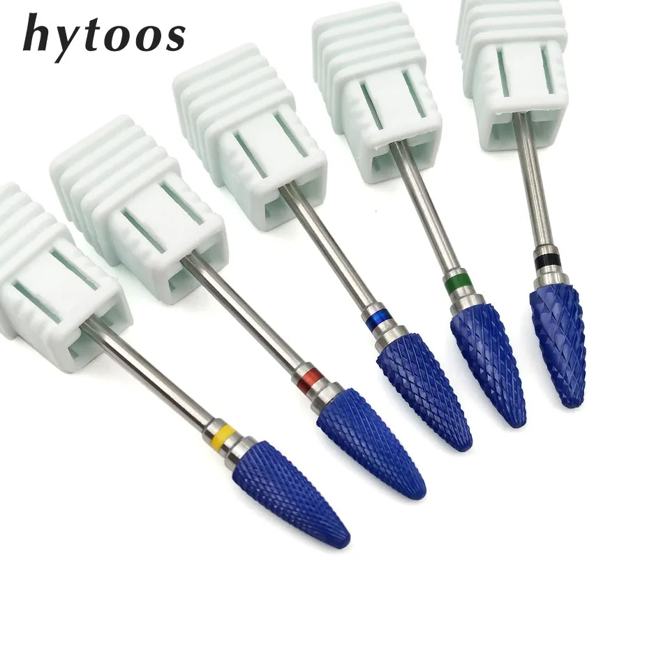 HYTOOS Blue Ceramic Nail Drill Bit 3/32" Bullet Rotary Burr Bits For Manicure Drill Accessories Manicure Cutters Milling Tools
HYTOOS Blue Ceramic Nail Drill Bit 3/32" Bullet Rotary Burr Bits For Manicure Drill Accessories Manicure Cutters Milling Tools