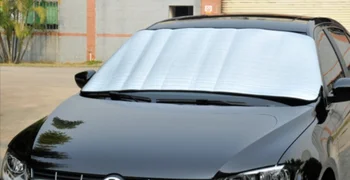 

by dhl or ems 200pcs Unversal Car Windscreen Cover Heat Sun Shade Anti Snow Frost Ice Shield Dust Protector