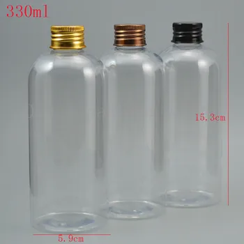 30pcs,330ml empty clear plastic PET bottle Cosmetic container Aluminum bottle cap Liquid plug
30pcs,330ml empty clear plastic PET bottle Cosmetic container Aluminum bottle cap Liquid plug
