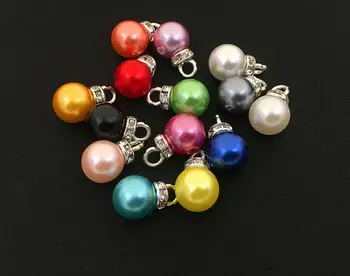 Diy pearl alloy Jewelry Findings & Components mix color Colorful pearl pendant mix color
Diy pearl alloy Jewelry Findings & Components mix color Colorful pearl pendant mix color