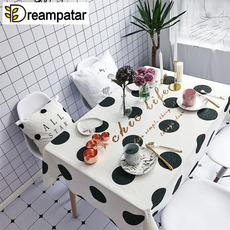 Fashion Waterproof Cotton Linen Picnic Table Simple Black Dot Tablecloth Red Flamingo Home Textile Supplies Tablecloth BD93A
Fashion Waterproof Cotton Linen Picnic Table Simple Black Dot Tablecloth Red Flamingo Home Textile Supplies Tablecloth BD93A