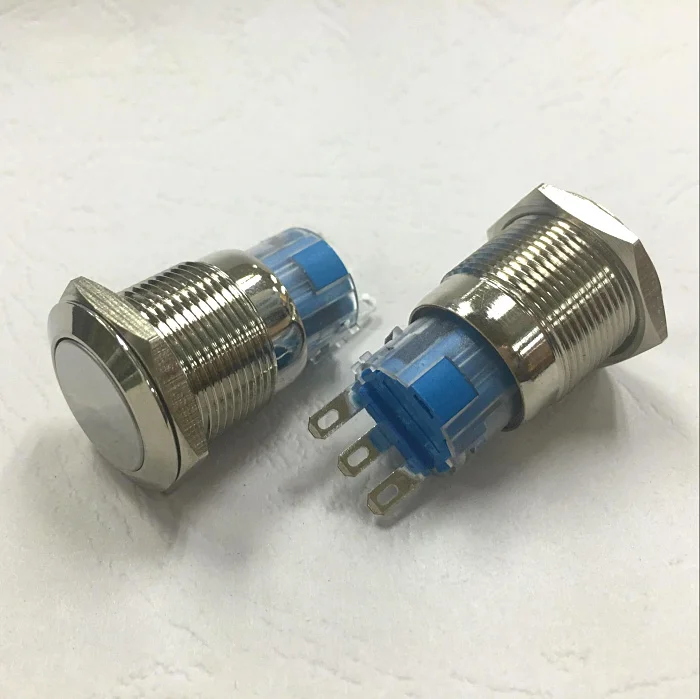 Whole 10 pcs a lot Mounting hole size 19MM Stainless Steel Metal Push Button Switch Resettable ON/ON Flat Head waterproof switch
Whole 10 pcs a lot Mounting hole size 19MM Stainless Steel Metal Push Button Switch Resettable ON/ON Flat Head waterproof switch