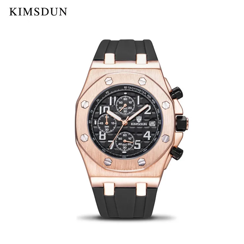 KIMSDUN Brand Luxury Black Gold Male Watch Military Quartz Sport Wrist Watch Men Chronograph Waterproof Mens Watches Sport Wrist
KIMSDUN Brand Luxury Black Gold Male Watch Military Quartz Sport Wrist Watch Men Chronograph Waterproof Mens Watches Sport Wrist