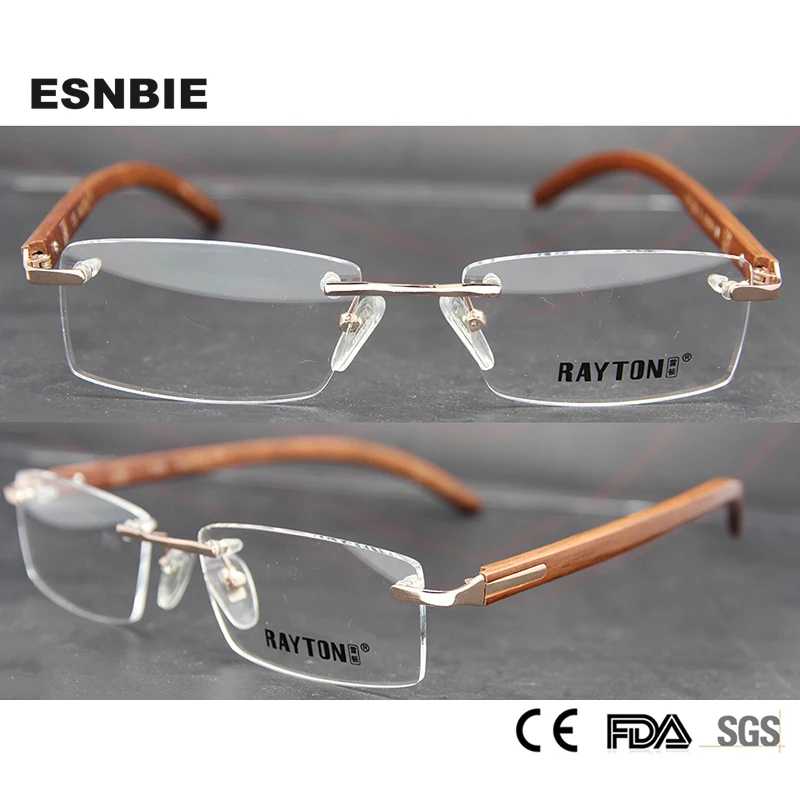 ESNBIE Rimless Eyeglasses for Men Rare Wood Frame Glasses for Gents Man Wooden Glasses Spectacle Frame in Clear Lens
ESNBIE Rimless Eyeglasses for Men Rare Wood Frame Glasses for Gents Man Wooden Glasses Spectacle Frame in Clear Lens