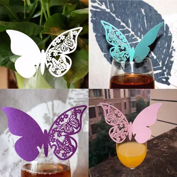 8 Color 50pcs/lot Butterfly Shaped Laser Cut Paper Place Card / Escort Card / Cup Card/ Wine Glass Card For Wedding Decor Favor
8 Color 50pcs/lot Butterfly Shaped Laser Cut Paper Place Card / Escort Card / Cup Card/ Wine Glass Card For Wedding Decor Favor