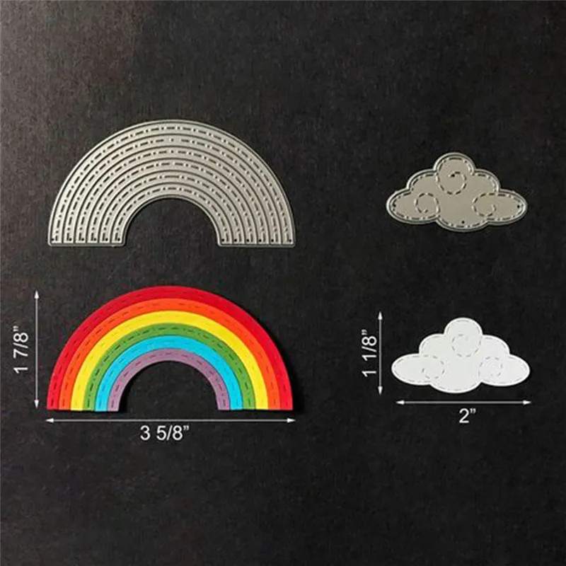 Rainbows Metal Cutting Dies Scrapbooking New 2018 Rainbows Cloud Dies Embossing Cutting Stencil Template Album Craft Card Decors
Rainbows Metal Cutting Dies Scrapbooking New 2018 Rainbows Cloud Dies Embossing Cutting Stencil Template Album Craft Card Decors