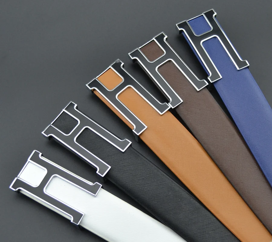 Men's Belts Luxury Personality H Letter Plastic Buckle Belts Men's Leather High Quality Material Metal Buckle Ladies Belts
Men's Belts Luxury Personality H Letter Plastic Buckle Belts Men's Leather High Quality Material Metal Buckle Ladies Belts
