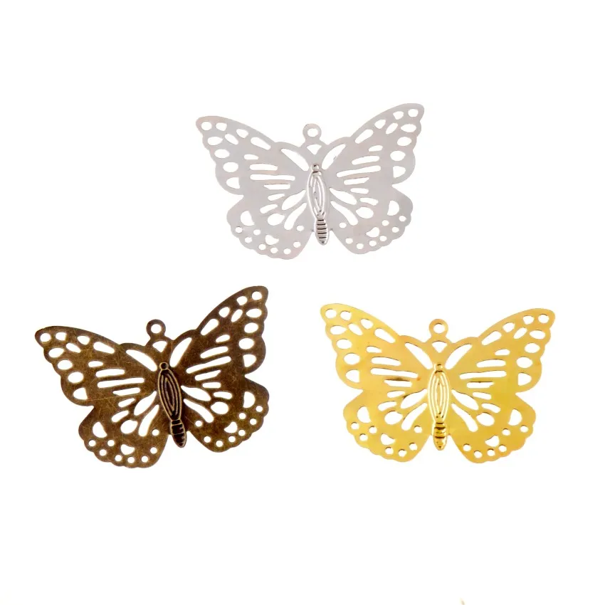 Free shipping 5Pcs Bronze/Gold/Silver Butterfly Filigree Wraps Connectors Metal Crafts Gift Decoration DIY 35x51mm
Free shipping 5Pcs Bronze/Gold/Silver Butterfly Filigree Wraps Connectors Metal Crafts Gift Decoration DIY 35x51mm