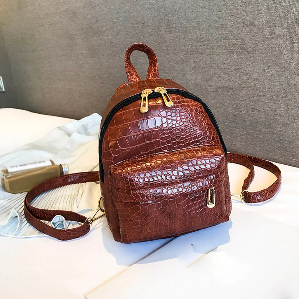 Women's New Designer Crocodile Leather Shoulder Bag Multi-Function Women Backpack Mini Backpack Student Bag retro mochila Purse
Women's New Designer Crocodile Leather Shoulder Bag Multi-Function Women Backpack Mini Backpack Student Bag retro mochila Purse