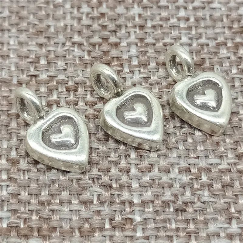 6 pieces Karen Hill Tribe Silver Love Heart Charms 2 Sided for Bracelet Necklace
6 pieces Karen Hill Tribe Silver Love Heart Charms 2 Sided for Bracelet Necklace