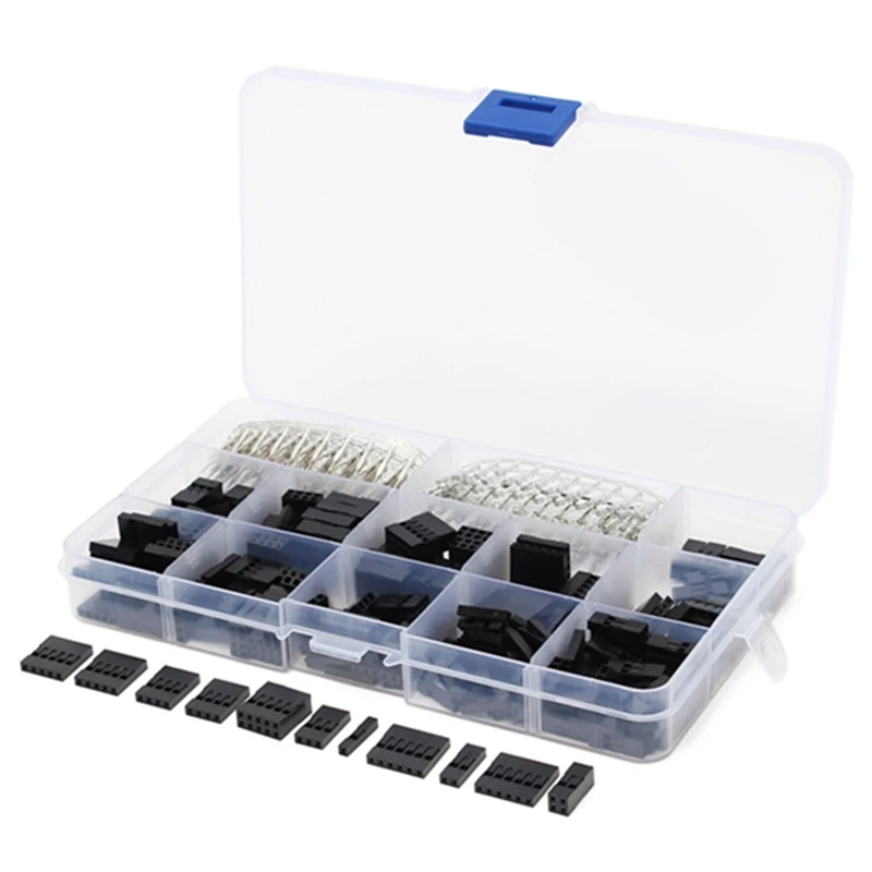 420pcs A Set Dupont Wire Jumper Pin Header Connector Housing Kit Male Crimp Pins+Female Pin Connector Terminal Pitch With Box
420pcs A Set Dupont Wire Jumper Pin Header Connector Housing Kit Male Crimp Pins+Female Pin Connector Terminal Pitch With Box