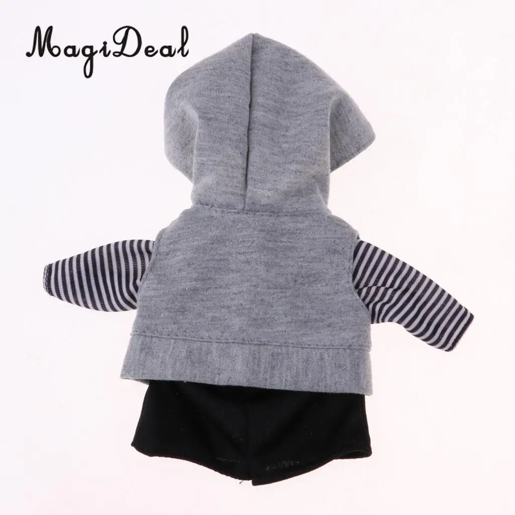 3Pcs Lovely Clothes Suit Tops Hoody Vest Headband for 25cm Mellchan Doll Accessories