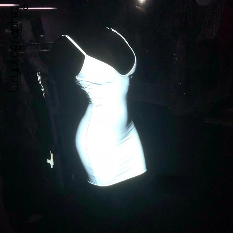 Cryptographic Spaghetti Strap Fashion Sliver Holographic Dress V-Neck Sleeveless Summer Sexy Backless Dresses Party Clubwear
Cryptographic Spaghetti Strap Fashion Sliver Holographic Dress V-Neck Sleeveless Summer Sexy Backless Dresses Party Clubwear