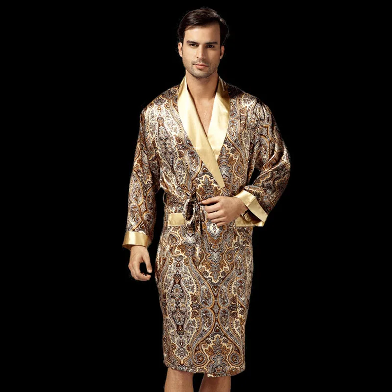 2017 New Hot Sale!Male Silk Robe Long-Sleeve 100% Silk Robe Sleepwear Bathrobe Dressing Gown Men's Silk Kimono Hombre 2035B
2017 New Hot Sale!Male Silk Robe Long-Sleeve 100% Silk Robe Sleepwear Bathrobe Dressing Gown Men's Silk Kimono Hombre 2035B