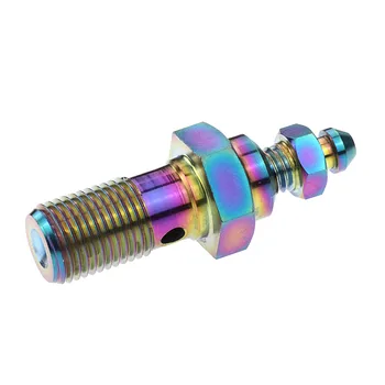Motorcycle Titanium Banjo Bolt Bleed Screw Nipple M10x1.25mm 1.0mm For Brake Caliper Universal For Honda Yamaha Kawasaki Suzuki
Motorcycle Titanium Banjo Bolt Bleed Screw Nipple M10x1.25mm 1.0mm For Brake Caliper Universal For Honda Yamaha Kawasaki Suzuki