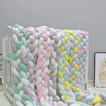 1m/1.5m Newborn Bed Bumper Pure Cotton Weaving Plush Knot Crib Bumper Soft Comfortable Baby Kids Bed Protector Baby Room Decor
1m/1.5m Newborn Bed Bumper Pure Cotton Weaving Plush Knot Crib Bumper Soft Comfortable Baby Kids Bed Protector Baby Room Decor