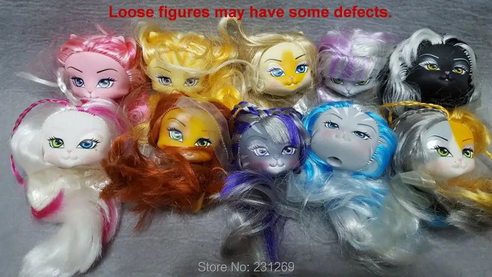 Original Lanard Catwalk Kitties Doll Head Replacement Cat Head for 1/6 Dolls DIY Heads For Monster Doll Rare Collection Toys
Original Lanard Catwalk Kitties Doll Head Replacement Cat Head for 1/6 Dolls DIY Heads For Monster Doll Rare Collection Toys