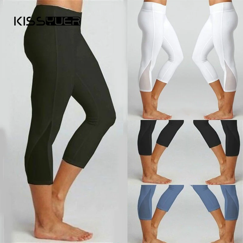 3 Color Mid Calf Short Leggings Fitness Workout 3/4 Leggings Capri Pants Women Black White High Waist Sports Running Leggings
3 Color Mid Calf Short Leggings Fitness Workout 3/4 Leggings Capri Pants Women Black White High Waist Sports Running Leggings