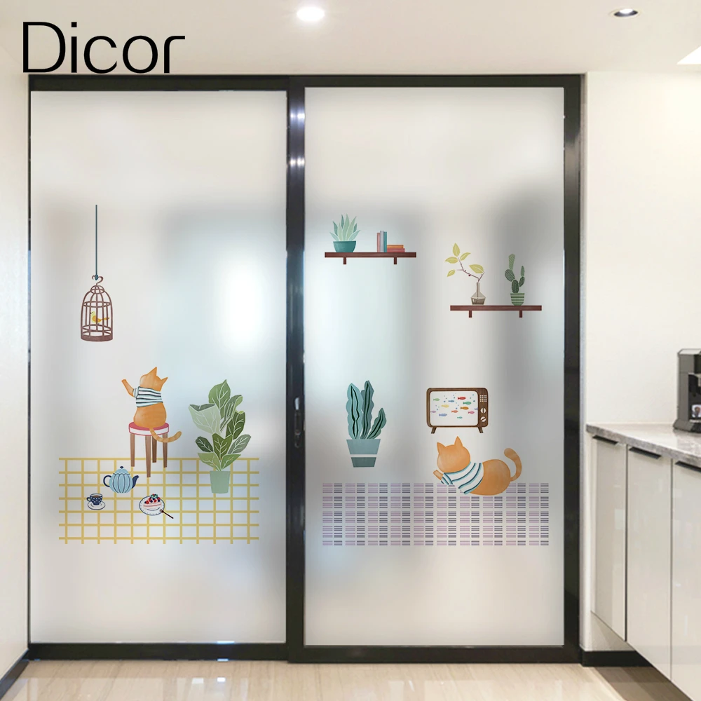 Cat Diary Cartoon Series Dicor Brand Fashion Window Sticker Vinyl Frosted Opaque Privacy For Living Room Static Cling Removable
Cat Diary Cartoon Series Dicor Brand Fashion Window Sticker Vinyl Frosted Opaque Privacy For Living Room Static Cling Removable