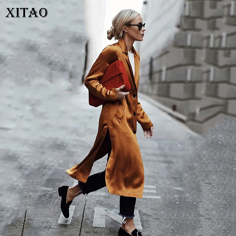 XITAO Split Thin Women Trench Korea Fashion New Single Breasted Cardigans Wide Waist Long Elegant Ladies Style Coat GCC1083
XITAO Split Thin Women Trench Korea Fashion New Single Breasted Cardigans Wide Waist Long Elegant Ladies Style Coat GCC1083