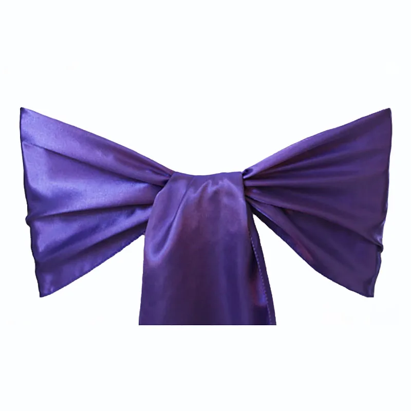 Dark Purple Satin Chair Sashes For Wedding Events Decoration Satin Fabric Butterfly Craft Chair Cover
Dark Purple Satin Chair Sashes For Wedding Events Decoration Satin Fabric Butterfly Craft Chair Cover
