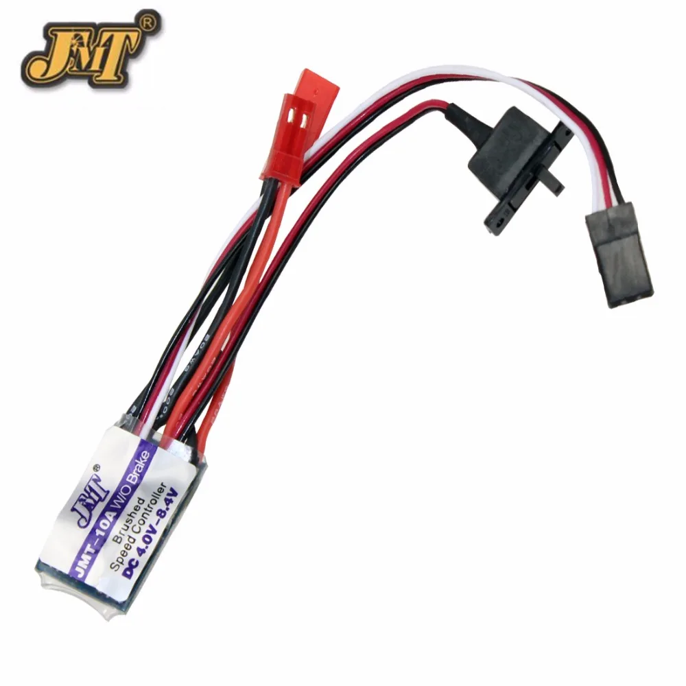 JMT High Quality RC Car 10A Brushed ESC Two Way Motor Speed Controller No/With Brake for 1/16 1/18 1/24 Car Boat Tank
JMT High Quality RC Car 10A Brushed ESC Two Way Motor Speed Controller No/With Brake for 1/16 1/18 1/24 Car Boat Tank