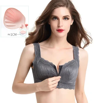 Hot Women Bra Lace Wireless Push Up Front Zipper U Back Underwear HD88
Hot Women Bra Lace Wireless Push Up Front Zipper U Back Underwear HD88