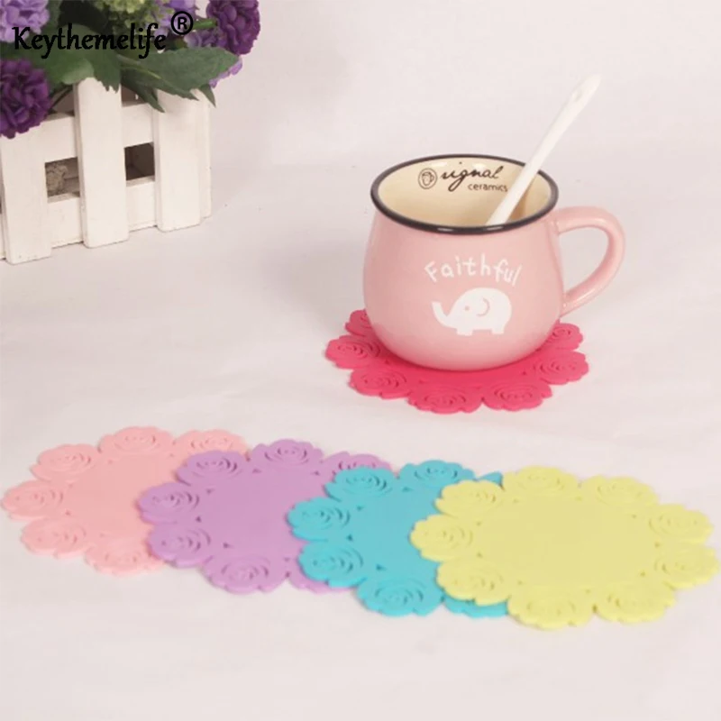 1PCS Rose Flower Silicone Anti Slip Cup Mat Dish Bowl Pan Placemat Coaster Base Kitchen Accessories Home Decoration DA
1PCS Rose Flower Silicone Anti Slip Cup Mat Dish Bowl Pan Placemat Coaster Base Kitchen Accessories Home Decoration DA