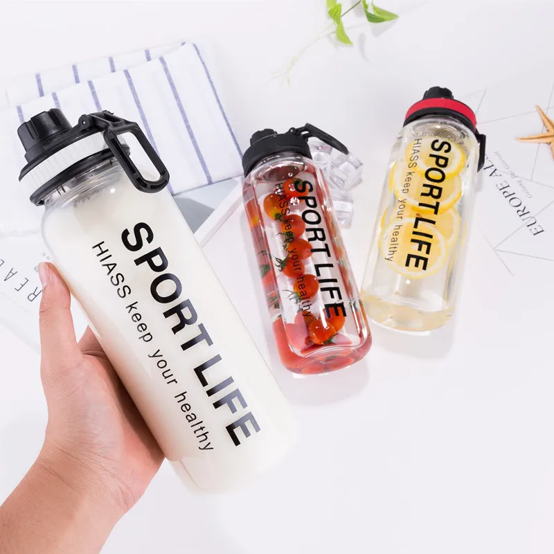 600ML 1000ML Large-capacity Water Bottles Portable Sport Drink Water Bottle Creative Glass Bottle
600ML 1000ML Large-capacity Water Bottles Portable Sport Drink Water Bottle Creative Glass Bottle
