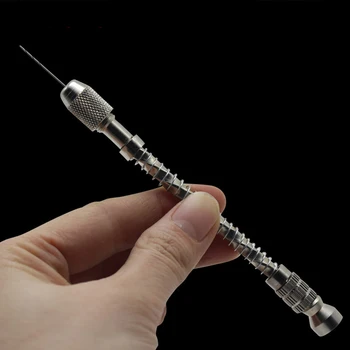 Mini Micro Aluminum Hand Drill 0.2-2mm With Keyless Chuck Drilling Rotary Tool For Woodworking Plastic,Walnut,Rubber
Mini Micro Aluminum Hand Drill 0.2-2mm With Keyless Chuck Drilling Rotary Tool For Woodworking Plastic,Walnut,Rubber