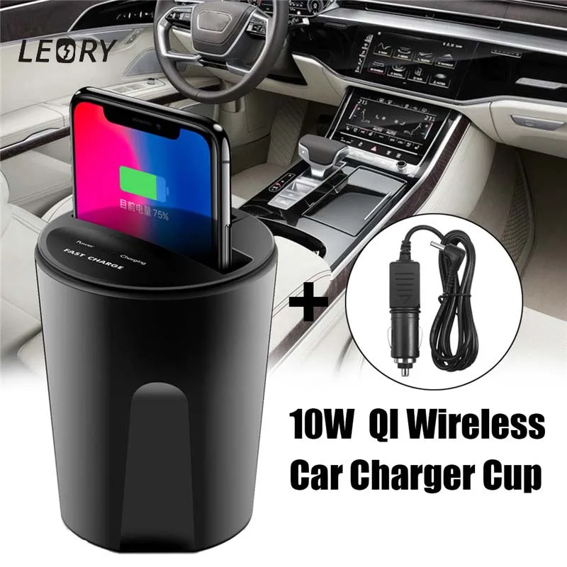 10W Fast Qi Wireless Car Cup Charger for iPhone XS X9 Phone Charging Holder Car Charger For iPhone X 8 For Samsung Note5 S8 S7
10W Fast Qi Wireless Car Cup Charger for iPhone XS X9 Phone Charging Holder Car Charger For iPhone X 8 For Samsung Note5 S8 S7