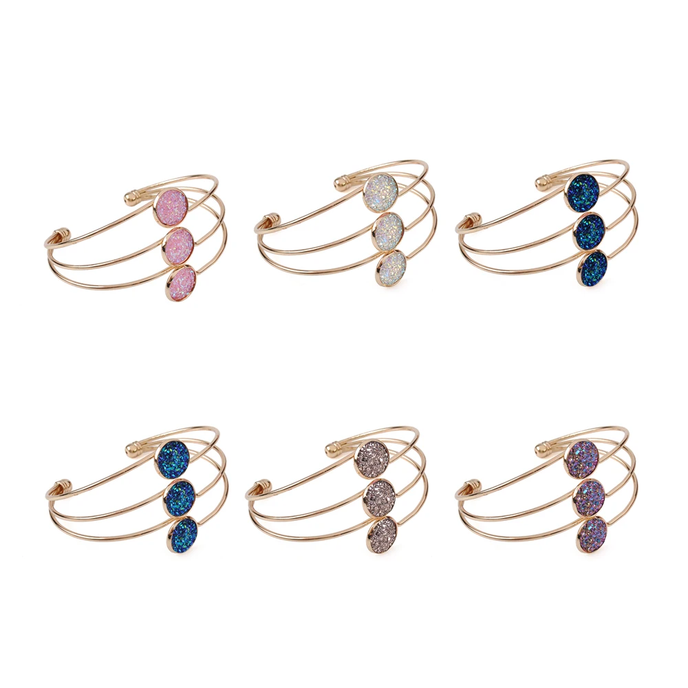 Korean popular temperament ladies multilayer cluster bracelet fashion Women color frosted sequin Bracelet Gold Charm Cuff Bangle
Korean popular temperament ladies multilayer cluster bracelet fashion Women color frosted sequin Bracelet Gold Charm Cuff Bangle