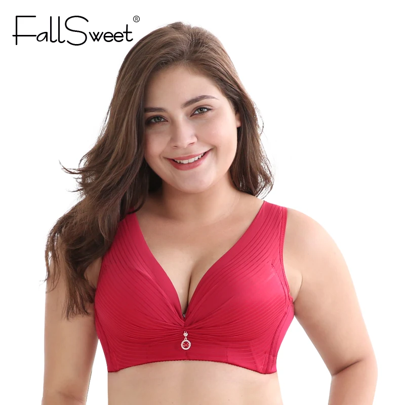 FallSweet Wire Free Bras for Women Plus Size Brassiere Comfort Underwear Wide Straps and Back Support 34-52 C / D cup
FallSweet Wire Free Bras for Women Plus Size Brassiere Comfort Underwear Wide Straps and Back Support 34-52 C / D cup
